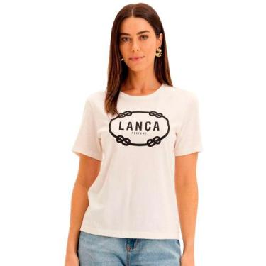 Imagem de Camiseta Lança Perfume Baby Look Pr25 Off White Feminino