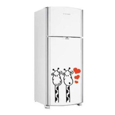Imagem de Adesivo De Geladeira Girafa Apaixonadas - Lojinha Da Luc Adesivos
