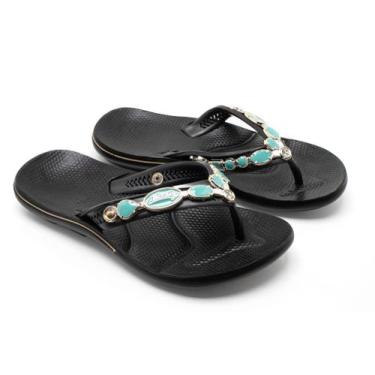 Imagem de Chinelo Feminino Barato Ortopédico Sandália Anti-Derrapante Vegano Com