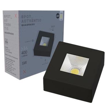 Imagem de Spot Led Preto COB Quadrado Sobrepor 5w Branco Neutro 4000K - Avant, S