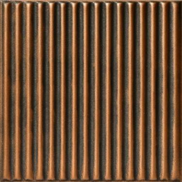 Imagem de A La Maison Ceilings R133 Telha de teto de espuma pré-pintada ondulada (259,2 pés quadrados/caixa), pacote com 96, bronze antigo