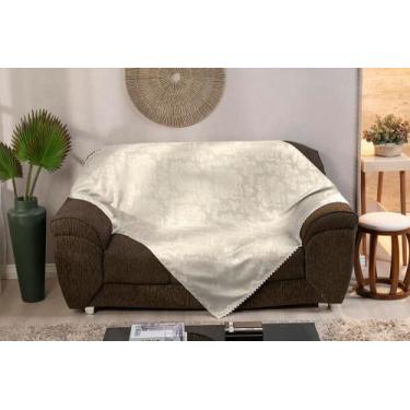 Imagem de Xale Jacquard Para Sofá 1,80m x 1,40m Cores Variadas - BruceBaby Borda