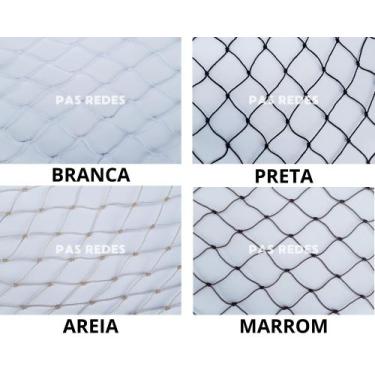 Imagem de Kit Completo Rede de Proteção Janelas Sacadas Crianças Gatos 1,10 X 1,