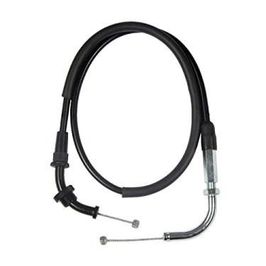 Imagem de MOTOMASTER Cabo de acelerador de motocicleta A (PULL) compatível com Suzuki GSX 400 FE Katana (1981-1983) / 58300-33401