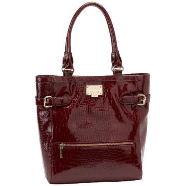 Imagem de Anne Klein Bolsa Croco Luxe, Merlot, One Size