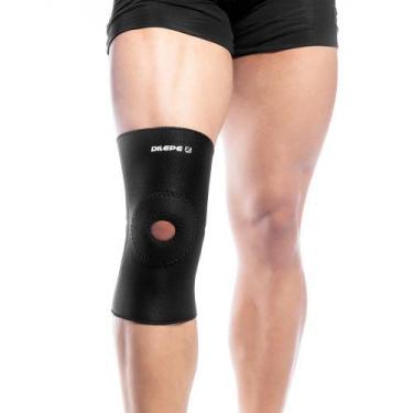 Imagem de Joelheira Neoprene Longa Com Suporte Rótula Preta - DE350 - DILEPÉ, M,