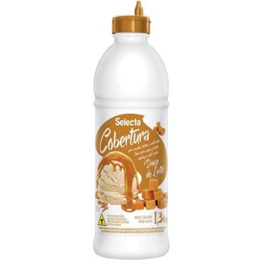 Imagem de Cobertura para Sorvete e Açai Sabor Doce de Leite 1.3kg Selecta