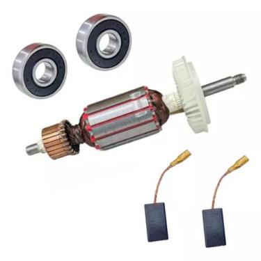 Imagem de Induzido + E Carvão+ Rolam P/ Esmerilhadeira Bosch 1800 220v - Bolte