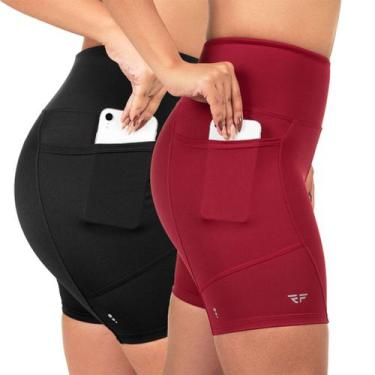 Imagem de Kit 2 Short Com Bolso Para Corrida Suplex Poliamida - ElementFit, Vale