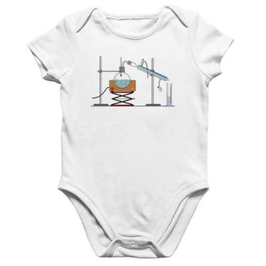 Imagem de Body Bebê Algodão Destilação Química - Foca na Moda, Branco, P