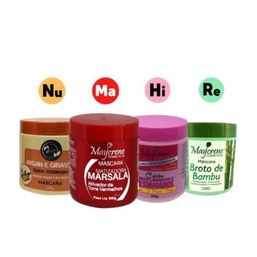 Imagem de Cronograma Matização e Tratamento Maycrene 4x500ml Hidratação, Nutriçã
