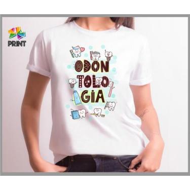 Imagem de Camiseta Adulto Odontologia   - Est. Pan Profissão Odonto Odontologico