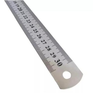 Imagem de Réguas Metálicas De Alumínio Metal Régua Escolar Material Atacado Régu