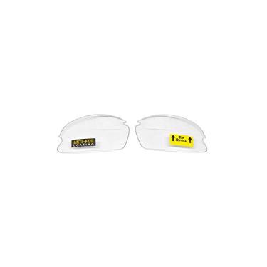 Imagem de SSP Eyewear Lentes de substituição bifocais HD A-Eye NVR/Fog Upper para foco superior, ampliação de 1,00, transparente