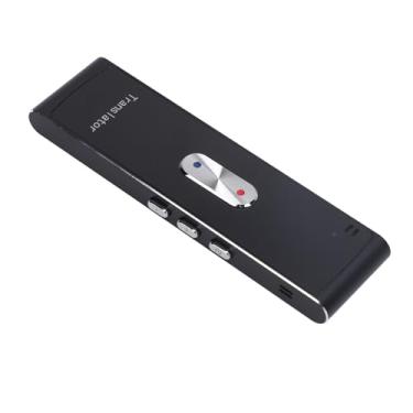 Imagem de Dispositivo Tradutor de Idiomas, Tradutor de Voz Portátil Multilíngue Em Tempo Real para Negócios de Aprendizagem de Viagens Ao Ar Livre, Liga de Alumínio ABS, 800mAh