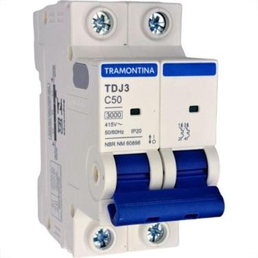 Imagem de Disjuntor Tramontina ''Din'' Bipolar 50A. C - TRAMONTINA ELETRIK