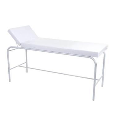 Imagem de Maca Fixa Profissional sem Orifício Branca Estética Hospitalar - INDUS