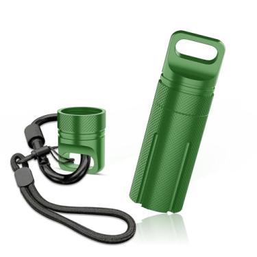 Imagem de Capa de transporte de liga de alumínio compatível com Ledger Nano X/S Plus YubiKey USB 5 5C NFC Nano, à prova d'água e à prova de choque USB Thumb Drive, capa segura para carteira fria de criptomoeda,