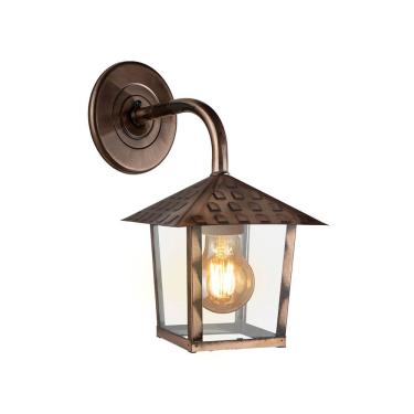 Imagem de Arandela Blumenau Colonial Nina Quadrada Vidro Liso E27 Bivolt Cobre