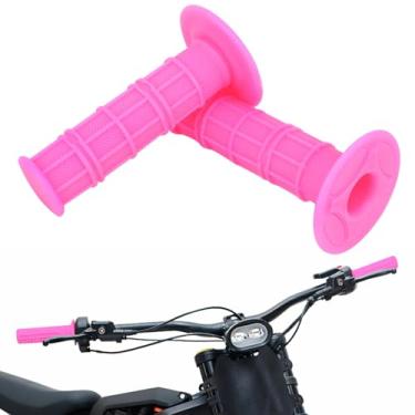 Imagem de IUVWISN Punhos de guidão de borracha de 7/20.3 cm universais para Sur Ron Surron LBX Talaria Sting R MX3/R MX4 Talaria X3 XXX E-Ride Pro SS/S Electric Dirt Bike Rosa
