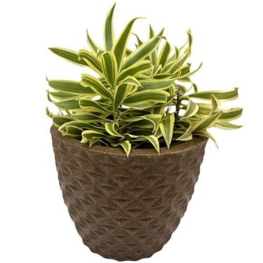 Imagem de Vaso Polietileno Cone Berlian Golda 3D Decorativo P/Plantas/ Jardins/ 