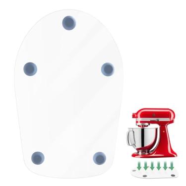 Imagem de Tapete deslizante misturador para KitchenAid 4,5 QT cabeça inclinada suporte, bandeja deslizante para cozinha auxiliar, acessórios de batedeira de 4,5 Qt, transparente