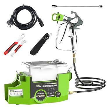 Imagem de Pulverizador de tinta com tanque de potência de 500 W com baterias de 6,0 Ah, pode pulverizar 12,6 litros, pulverizador de tinta sem ar de 1400 ml com 15 Mpa, 6 velocidades, pode pulverizar tinta