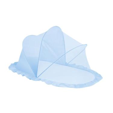 Imagem de Bothyi Baby berço líquido líquido de berço de cabeceira de cabeceira de berço de berço dobrável portátil removível para berço de berçário de berço de berço, Azul