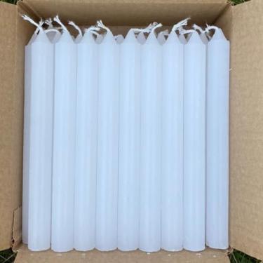 Imagem de Kit 32 Vela Palito Branca 17cm Tradicional 1kg Parafina Pura