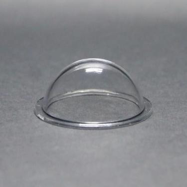 Imagem de KAYNEY Cúpula de acrílico com flange hemisfério de plástico transparente – Capa transparente para CCTV, lente de câmera, joias, colecionáveis e miniaturas – Capa à prova de poeira para itens delicados
