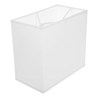 Imagem de Amosfun Abajur Retangular Branco De Capa Dura - 4 X 6,7 Pol., Estrutura Aranha, Substituição Para Mesa, Chão, Cabeceira
