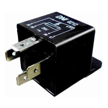 Imagem de Relé Auxiliar Universal C/ Suporte 4 Terminais 40a 24v - DNI
