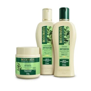 Imagem de Kit Bio Extratus Antiqueda Jaborandi (250mL/g) Shampoo, Condicionador e Banho de Creme