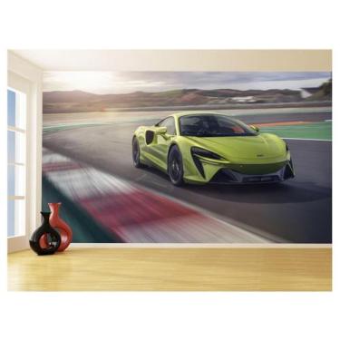 Imagem de Papel De Parede 3D Carro Mc Laren Pista Super 3,5M Car253 - Você Decor