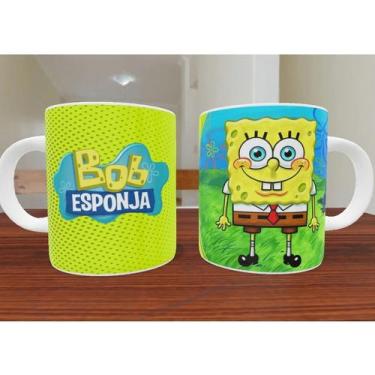 Imagem de Caneca Personalizada Personagens Bob Esponja Infantil Desenho Animado 
