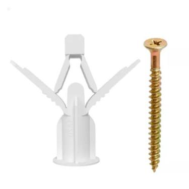Imagem de Bucha ancora para gesso e drywall com parafuso 30 pares - saint pen te