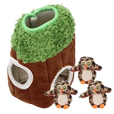 Imagem de ZJchao Brinquedos para Cães para Mastigadores Agressivos, Pombo de Cachorro de Cachorro para Brilhe de Busca e Escondendo Brinquedos Com Coruja Esconde -Esconde e Procure para para mantê -los