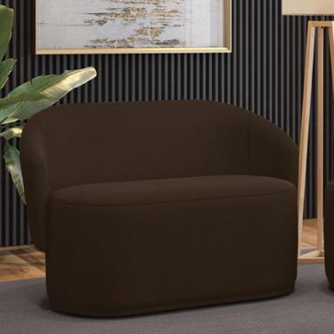 Imagem de Sofá 2 Lugares Namoradeira Orgânica para Sala Malu Suede M11 - D'Rossi