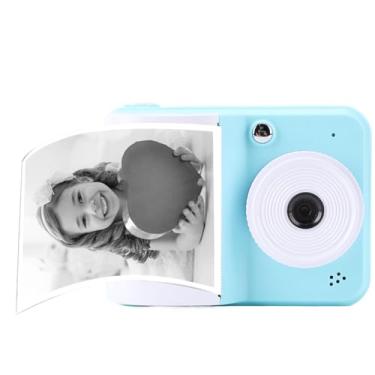 Imagem de GOWENIC Câmera de Impressão Instantânea para Crianças 48MP 1080p HD Video Selfie Digital Câmera Com 3 Rolls Printing Paper 32 GB SD Suporte (Azul)
