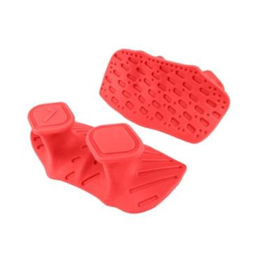 Imagem de YIJU 2 peças de protetores de mão para levantamento de peso, antiderrapantes, para academia, barra, almofadas para flexões, treinamento de ginástica, Vermelho