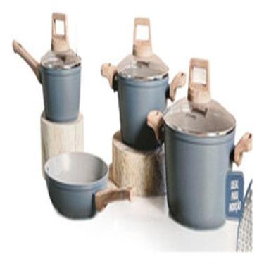 Imagem de Conjunto 4 Panelas Ceramica Azul Alça Macia - Jomafe Europa