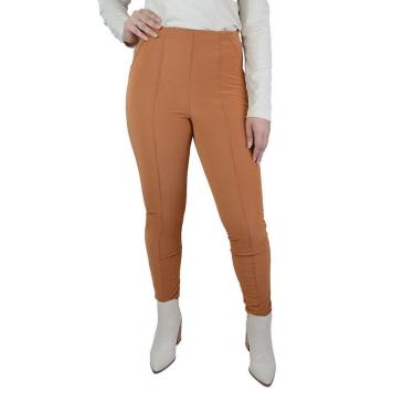 Imagem de Calça Feminina Olho D Água Skinny Velvet Marrom Toffe - 3304-Feminino