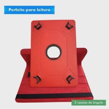 Imagem de Capa Flip 360 Giratória Tablet Universal 8 Polegadas - Pop Shope, Verm