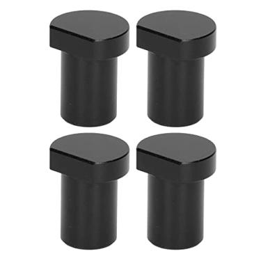 Imagem de Peg de Bancada, Peg de Bancada, 4 PCS Bancada para Cães Carpintaria Desktop Limit Blocks Multifuncional Workbench Peg Brake Stops 20mm Diâmetro, Boroscópios (Preto)