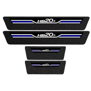 Imagem de Soleira Protetora Porta Sport Azul Hb20s 22 2023 2024 2025 - Jhow Ades