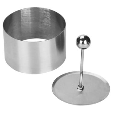 Imagem de PRETYZOOM Molde de Prensa para Sushi de Aço Inoxidável para Tiramisu Faça Você Mesmo, Molde Redondo Fácil de Usar para Onigiri, Máquina de Fazer Bolinhas de Arroz (g)