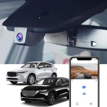 Imagem de Fitcamx 4K Dash Cam Adequada para 2017-2025 Mazda CX-5 & CX-9 2017-2023 (Tem Sunroof), OEM Fábrica Estilo, 2160P UHD Vídeo, WiFi & APP, Loop Gravação, Parking Mode, Fácil de Configurar, 64GB Cartão