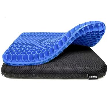 Imagem de Almofada de assento de gel para alívio de pressão sentado por muito tempo nas costas, ciática, cóccix, dor no cóccix – almofada para cadeira de escritório, almofadas de cadeira de rodas, almofada de