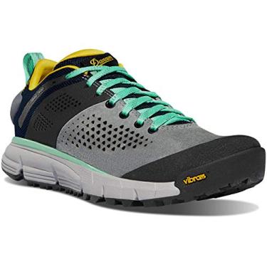 Imagem de Danner Tênis de caminhada feminino Trail 2650 de 7,6 cm – Cabedal de camurça e tecido durável com forro de malha respirável, palmilha Ortholite e sola de tração Vibram, Cinza/azul/amarelo espectro, 36