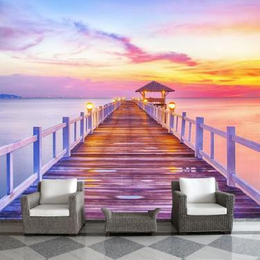 Imagem de Papel de Parede Pier Paisagem Mar Natureza Sala Painel - 100pcp - Allo